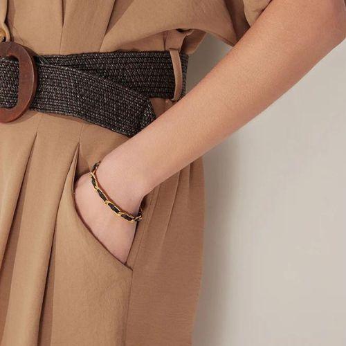 Pulseira Veneza com Couro - Sundian - Sundian