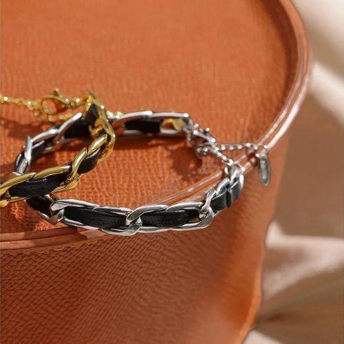 Pulseira Veneza com Couro - Sundian - Sundian