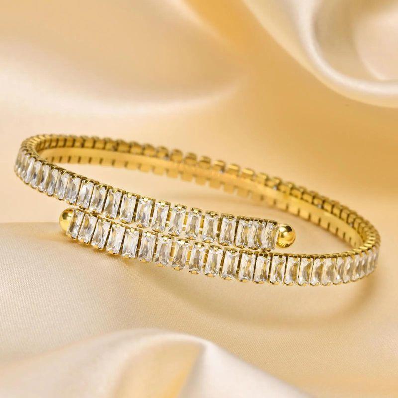 Bracelete Ajustável com Cristais - Sundian - Sundian