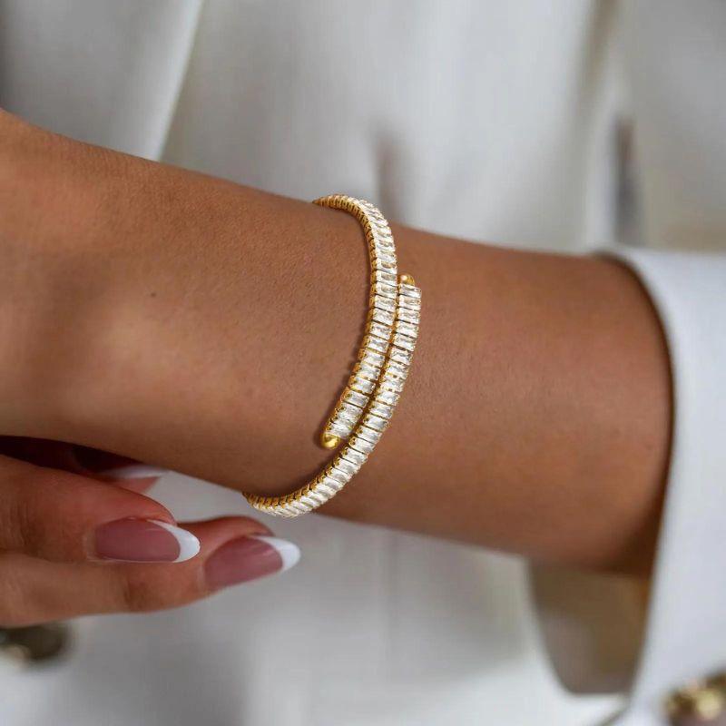 Bracelete Ajustável com Cristais - Sundian - Sundian