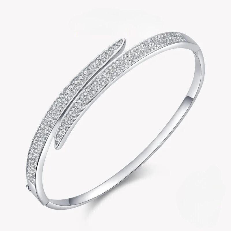 Bracelete com Zircônias em Ouro Branco - Sundian - Sundian