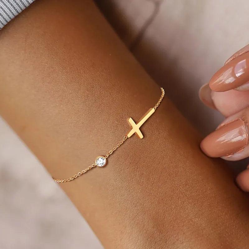 Pulseira com Cruz e Zircônia - Sundian - Sundian