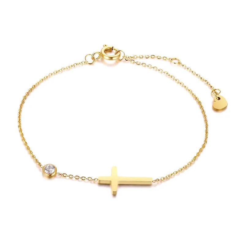 Pulseira com Cruz e Zircônia - Sundian - Sundian