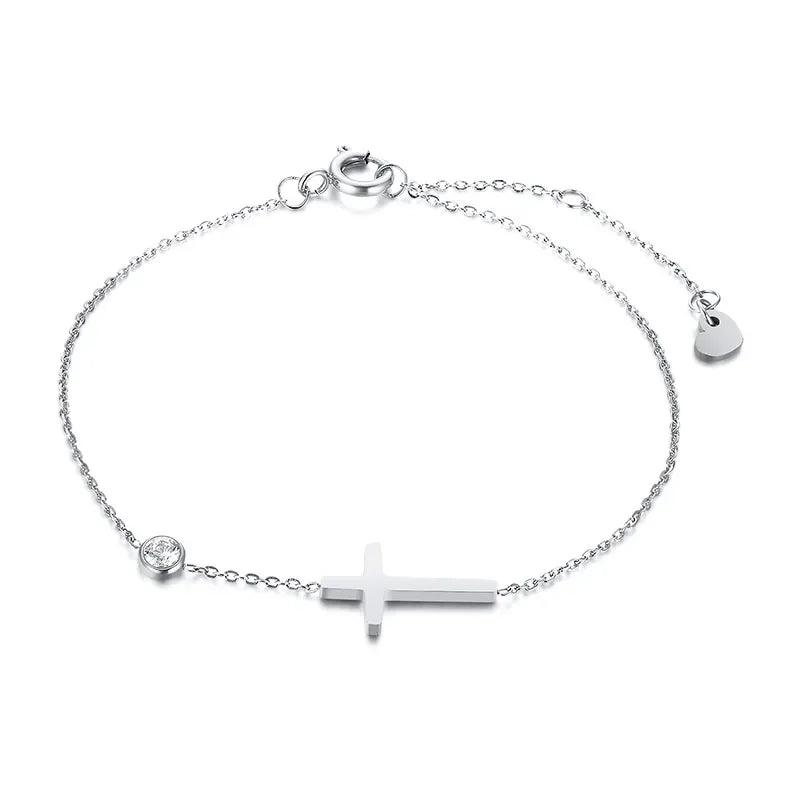 Pulseira com Cruz e Zircônia - Sundian - Sundian