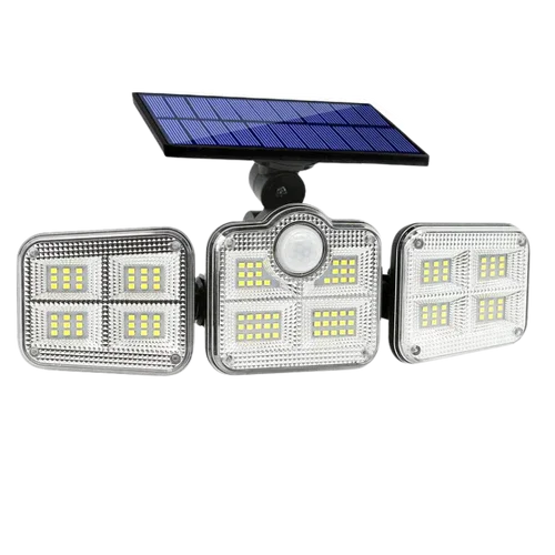 800W 3-Head Solar LED Floodlight - EcoLight