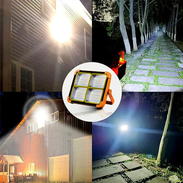Waterproof Solar LED Spotlight with Built-in Powerbank