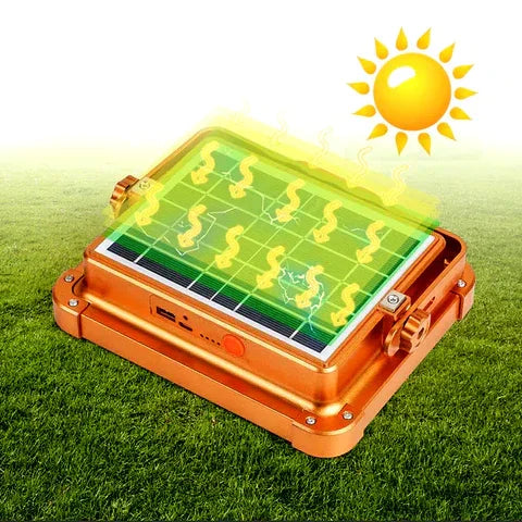 Waterproof Solar LED Spotlight with Built-in Powerbank
