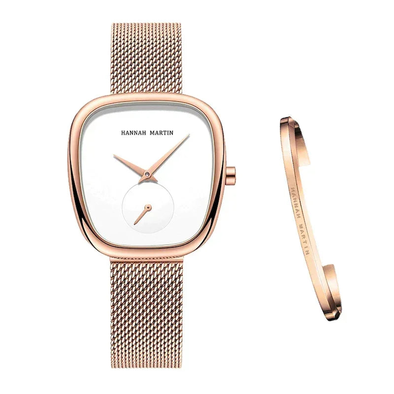 Premium Quartz Women's Watch + Free Bracelet – Striking and comfortable style