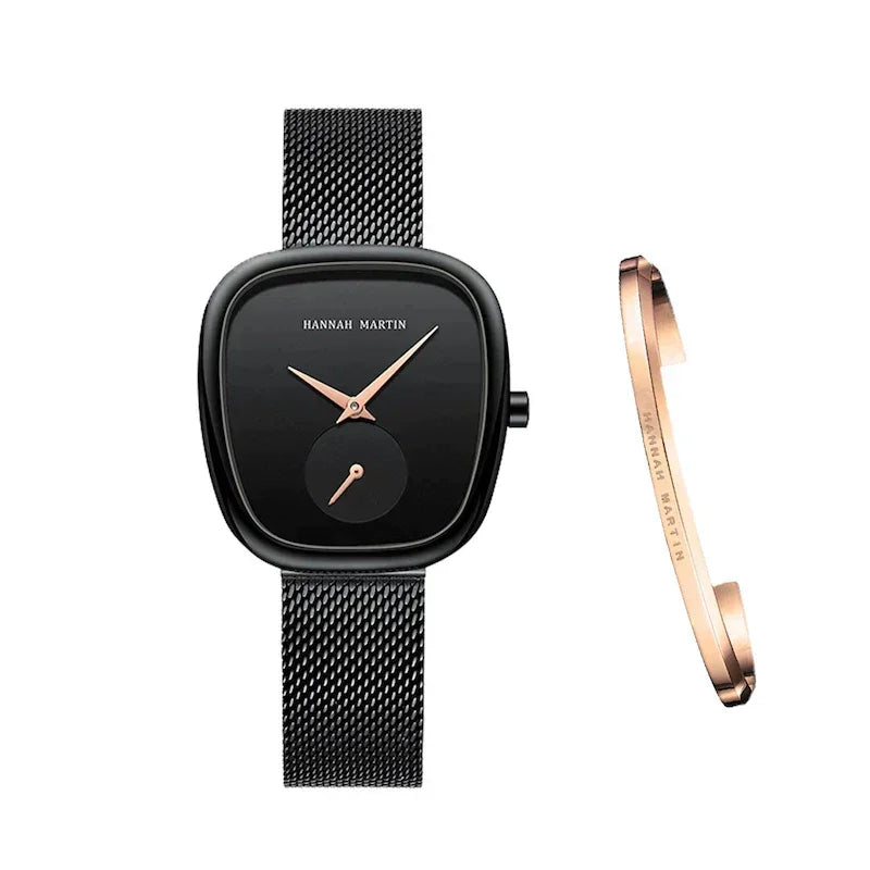 Premium Quartz Women's Watch + Free Bracelet – Striking and comfortable style