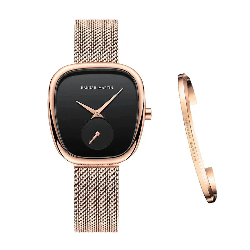 Premium Quartz Women's Watch + Free Bracelet – Striking and comfortable style