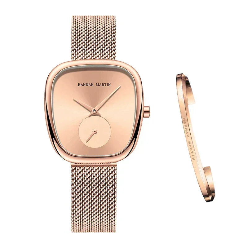 Premium Quartz Women's Watch + Free Bracelet – Striking and comfortable style