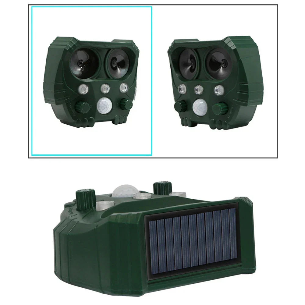Waterproof Ultrasonic Solar Animal and Pest Repeller - PestFree