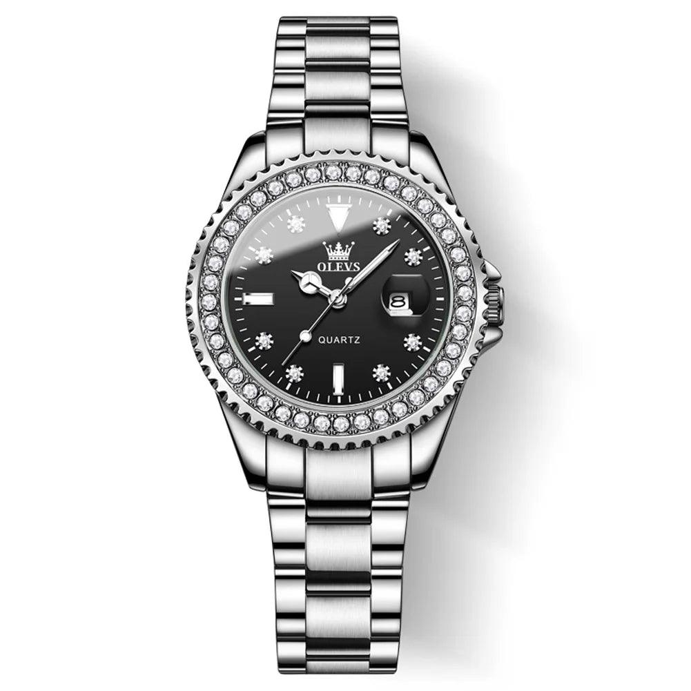 Relógio Feminino Pequeno Cravejado com Brilhantes Zivon - Sundian - Sundian
