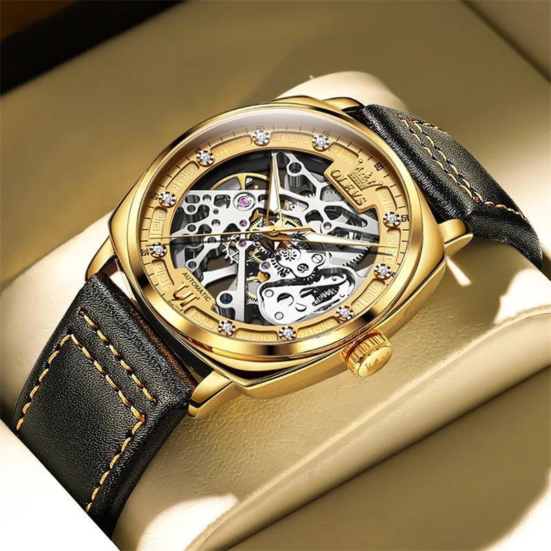 Relógio Masculino Original Automático Esqueleto Valmonte - Sundian - Sundian