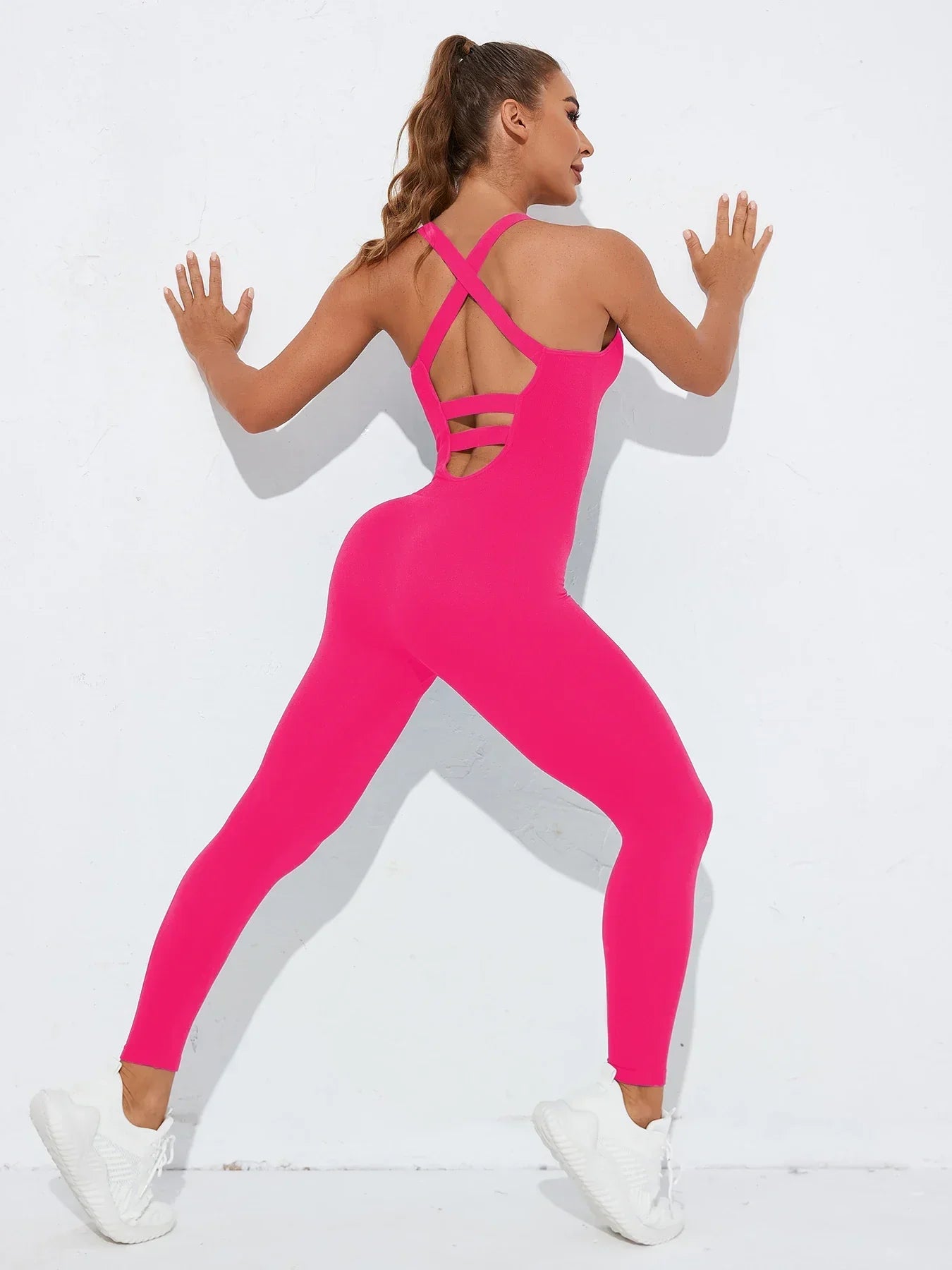 Seamless Women's Shapewear Bodysuit β Crisscross Straps, Tummy Control