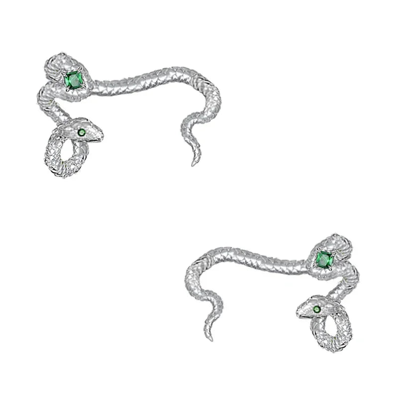 Pendiente estilo serpiente con clip para la oreja