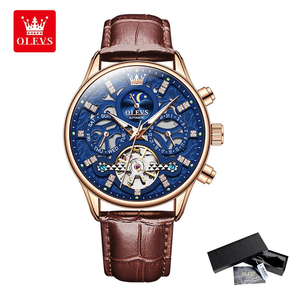 Relógio Masculino Automático Esqueleto Strathelm - Sundian - Sundian