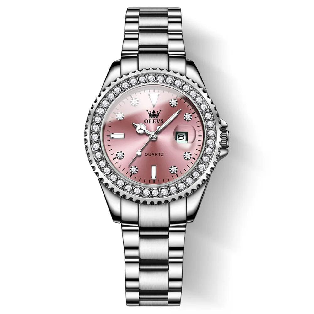 Relógio Feminino Pequeno Cravejado com Brilhantes Zivon - Sundian - Sundian