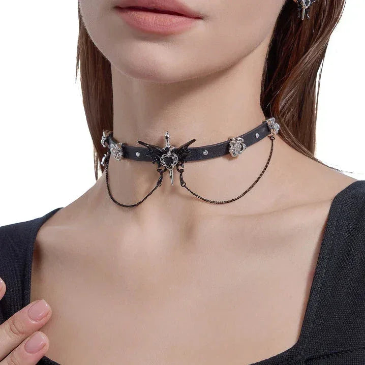 Collar MORTICIA - Cadena de 33 cm