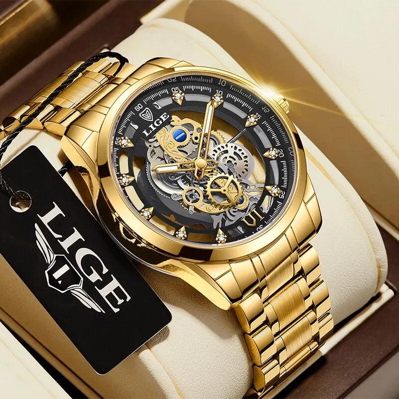 Relógio Masculino Lige Coalition Skeleton - Sundian - Sundian