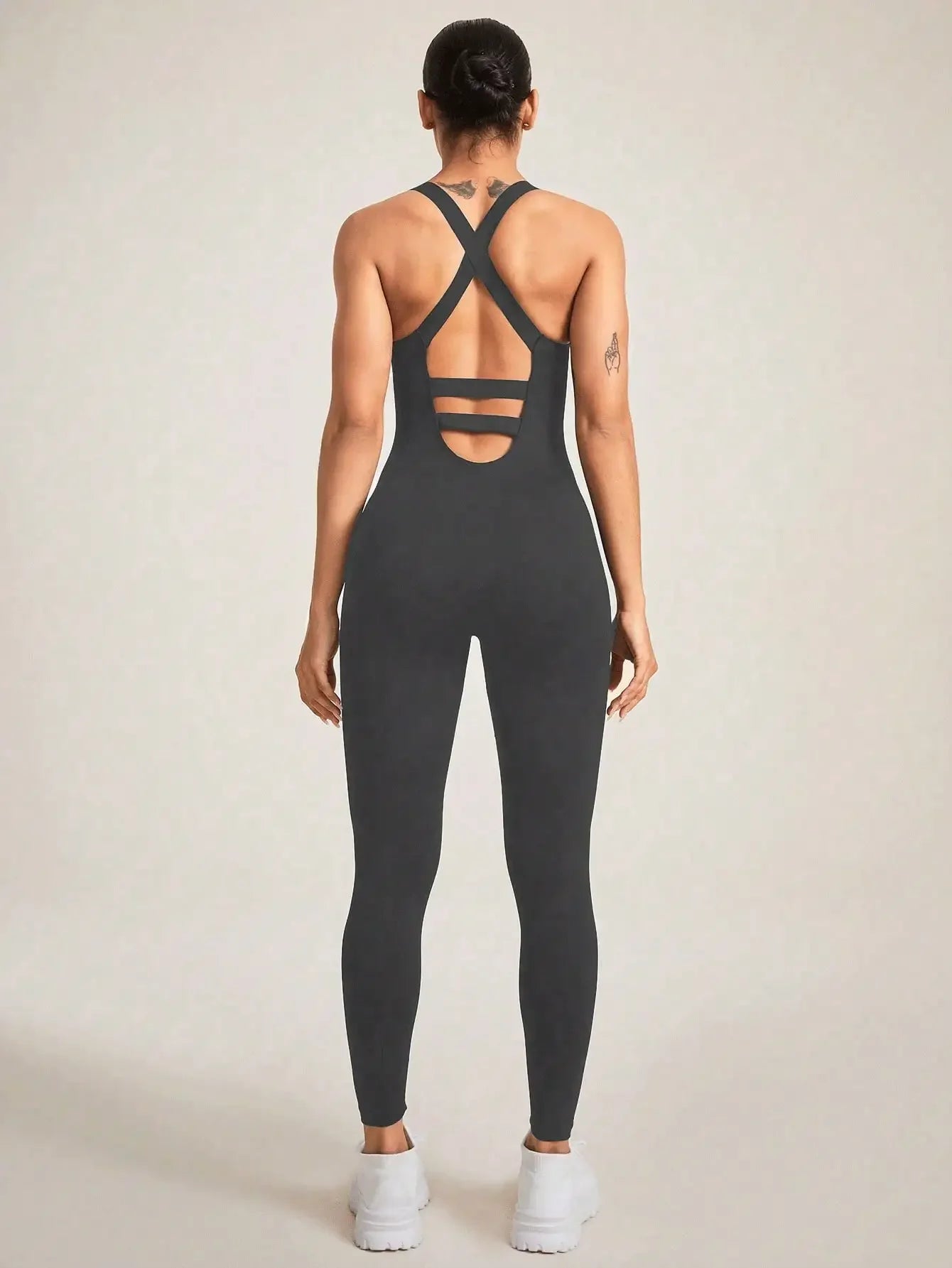 Seamless Women's Shapewear Bodysuit β Crisscross Straps, Tummy Control