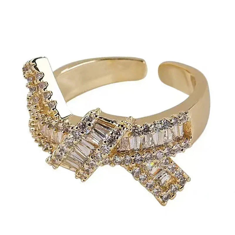 Anel Celeste de Cristais 18K - Sundian