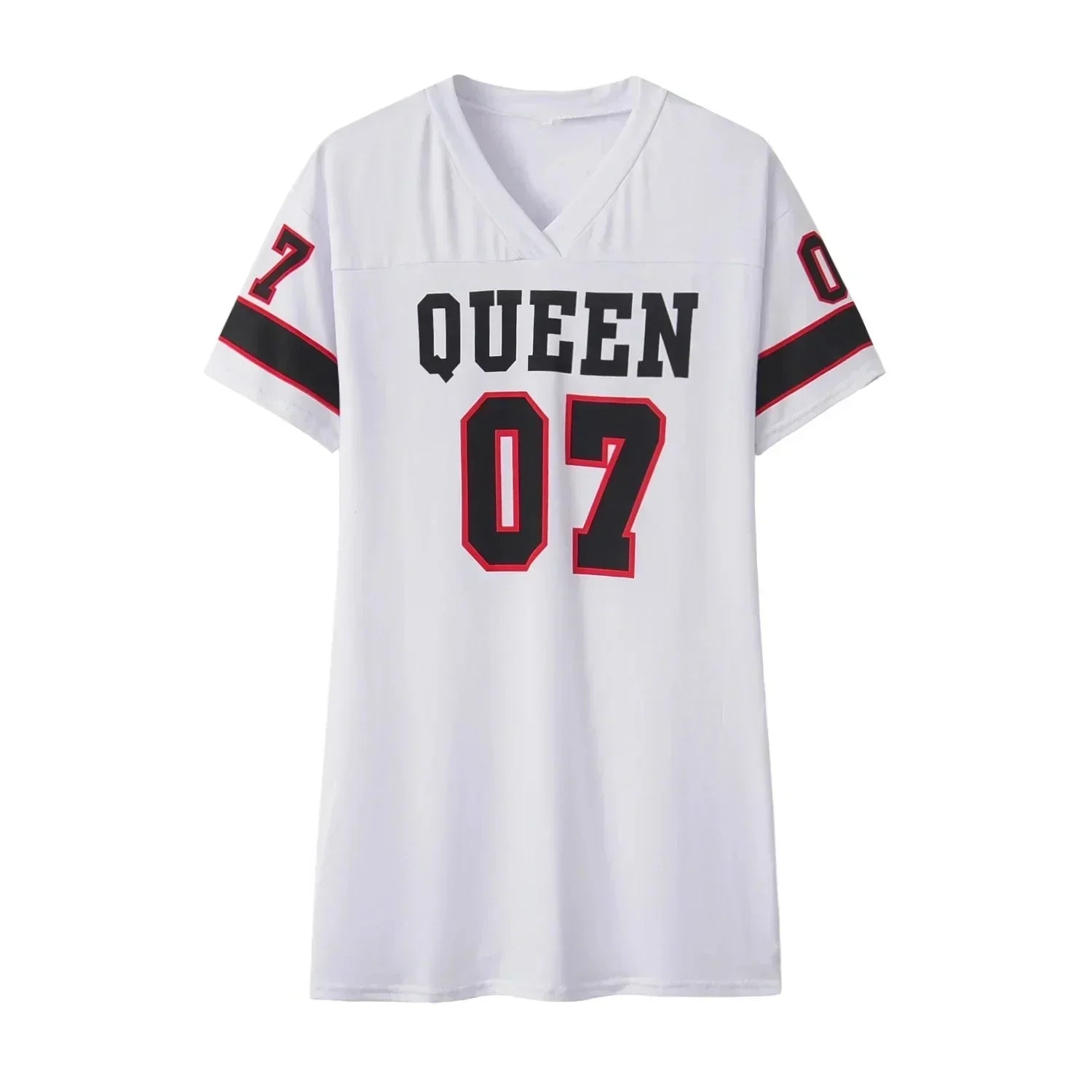 Camiseta Estampada com Letras – Verão, Estilo Europeu e Americano