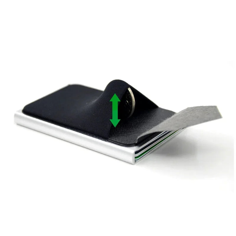 Carteira de Alumínio Slim Card Anti Furto RFID