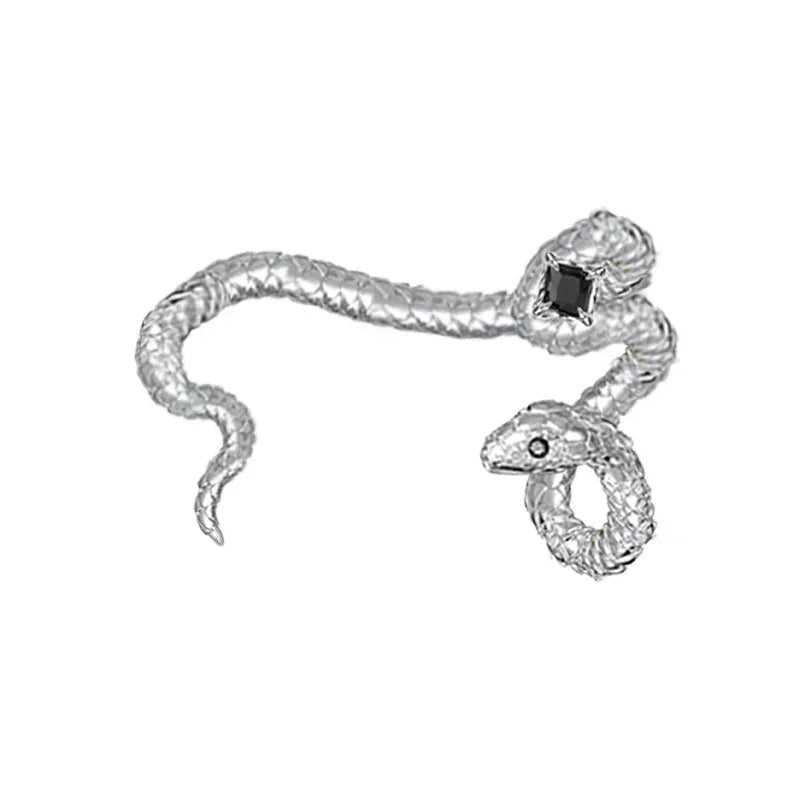 Pendiente estilo serpiente con clip para la oreja
