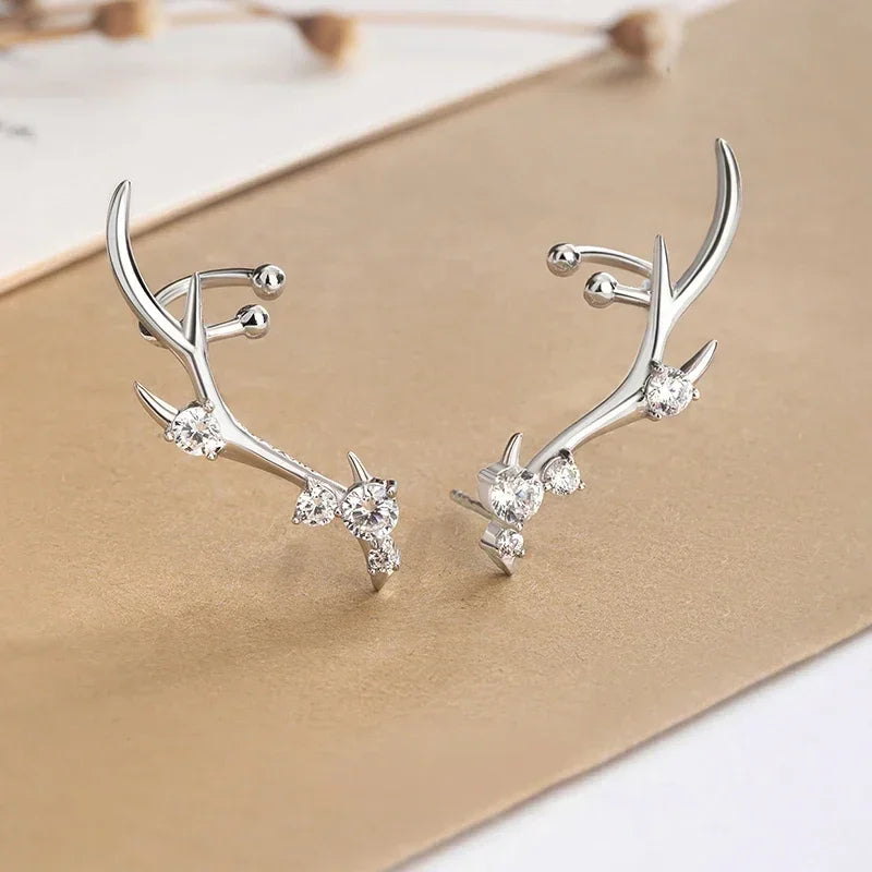 Par de Pendientes Reina del Bosque en Plata 925