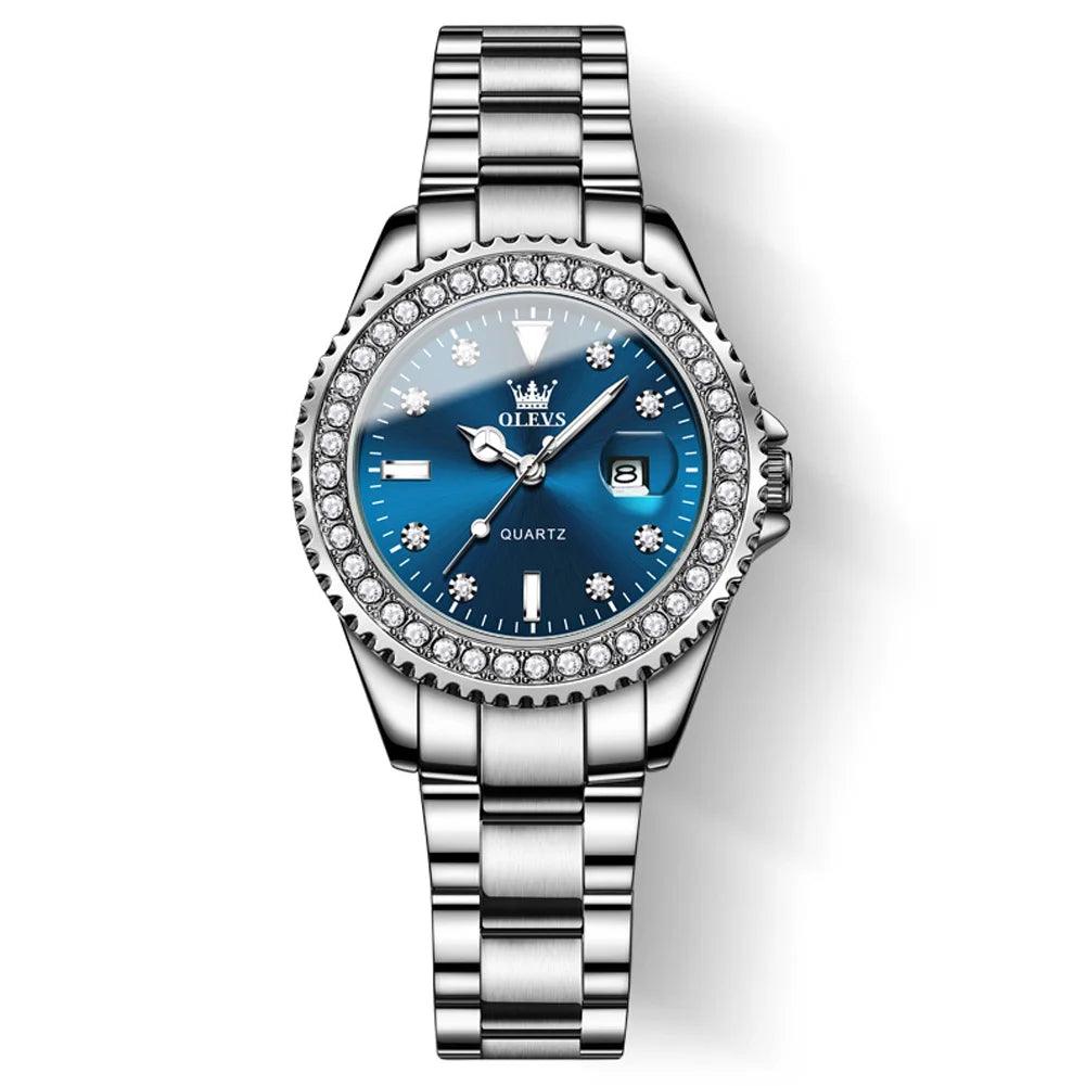 Relógio Feminino Pequeno Cravejado com Brilhantes Zivon - Sundian - Sundian