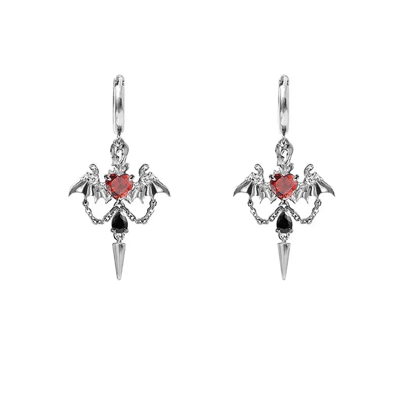 Pair of Bat Wing Earrings