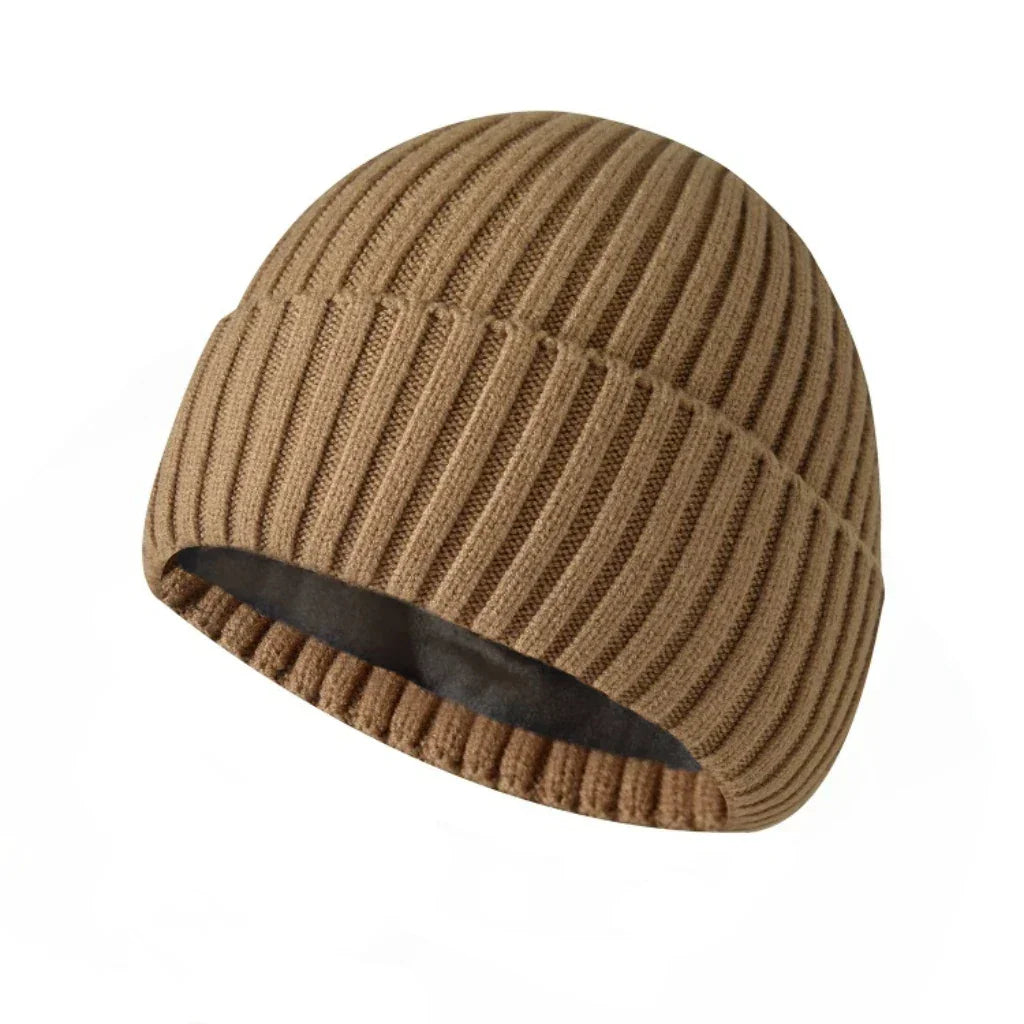 Thick Wool Hat with Velvet Lining – Unisex Winter Hat