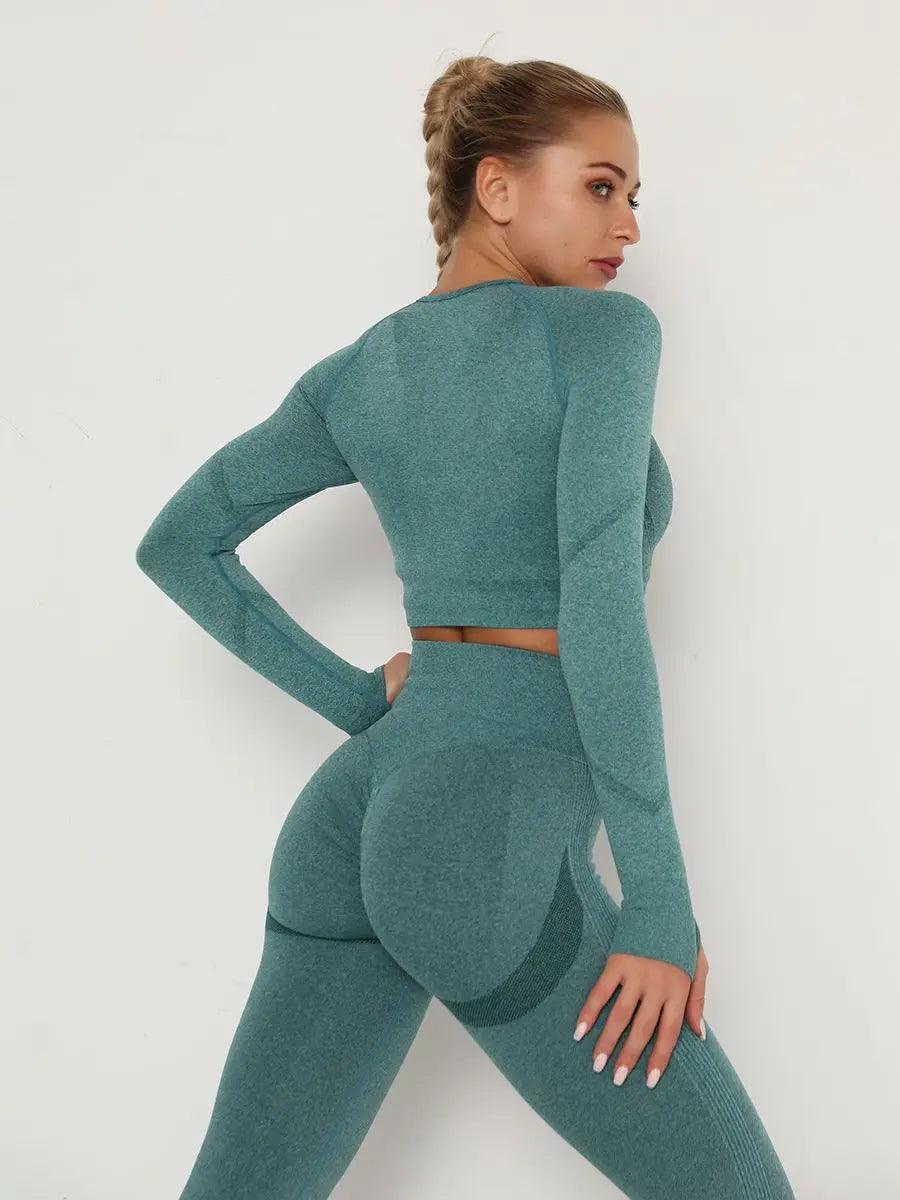 Conjunto Fitness Feminino Manga longa Solis - Sundian - Sundian