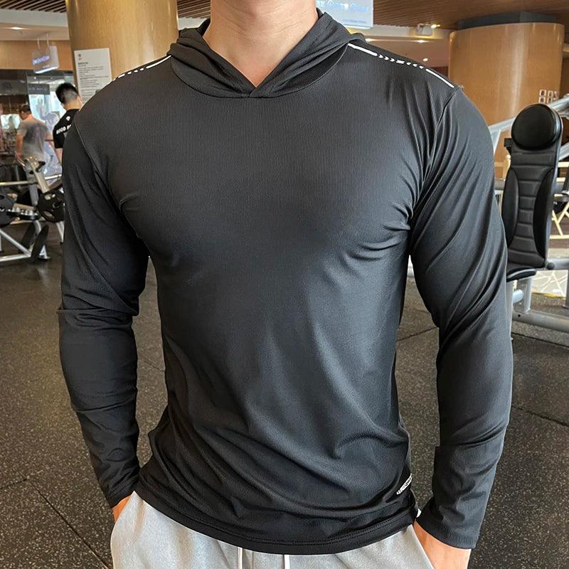 Camiseta Esportiva Masculina Com Capuz - Sundian - Sundian