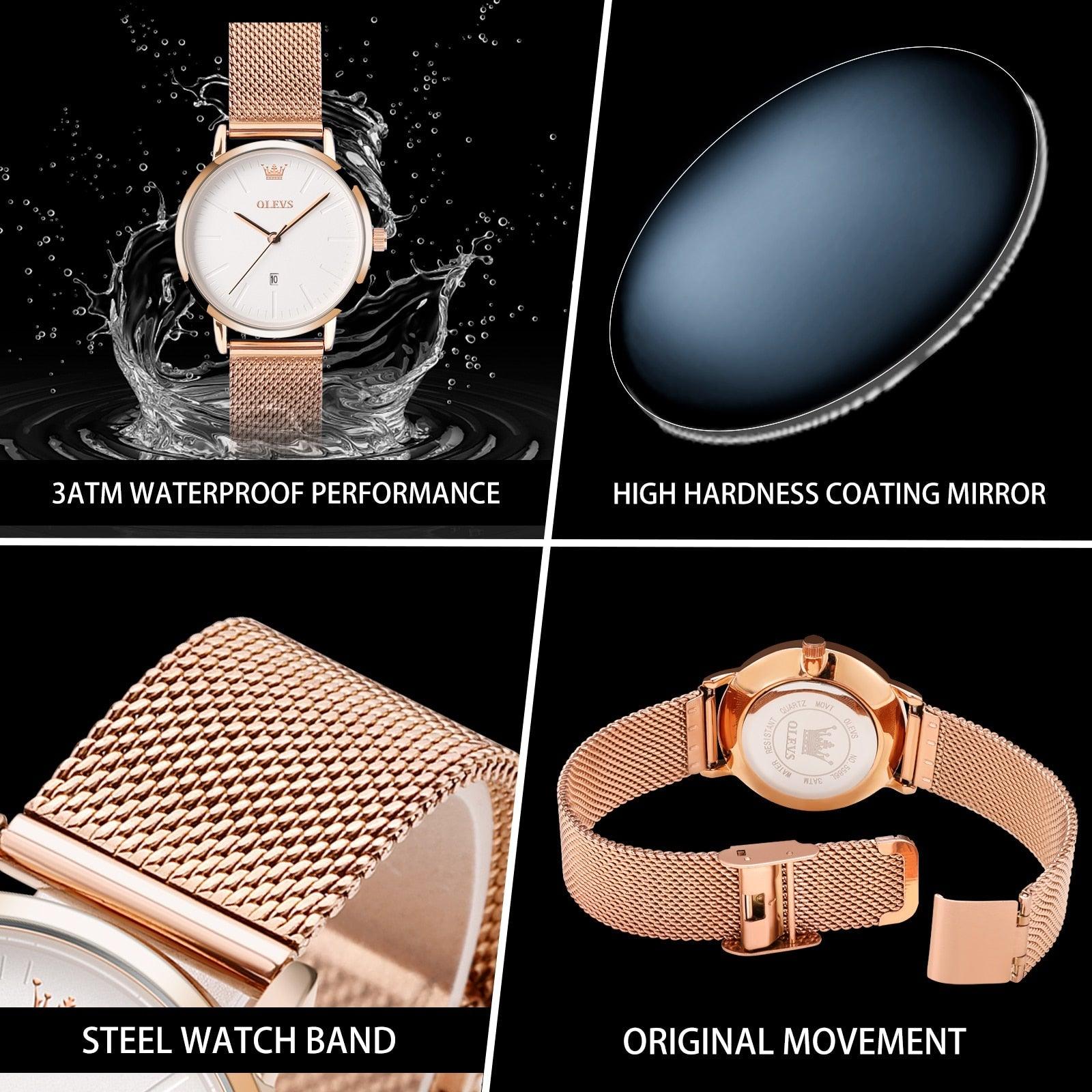 Relógio Feminino Ultra Fino Minimalista Junar - Sundian - Sundian