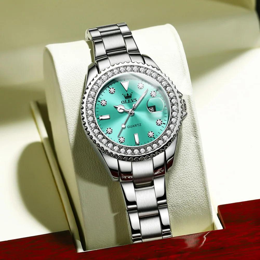 Relógio Feminino Pequeno Cravejado com Brilhantes Zivon - Sundian - Sundian