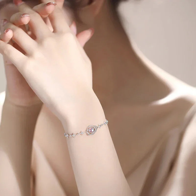 Cosmic Star Bracelet in 925 Silver