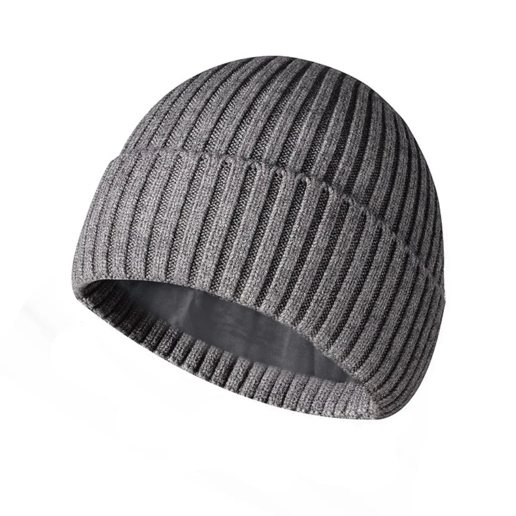 Thick Wool Hat with Velvet Lining – Unisex Winter Hat