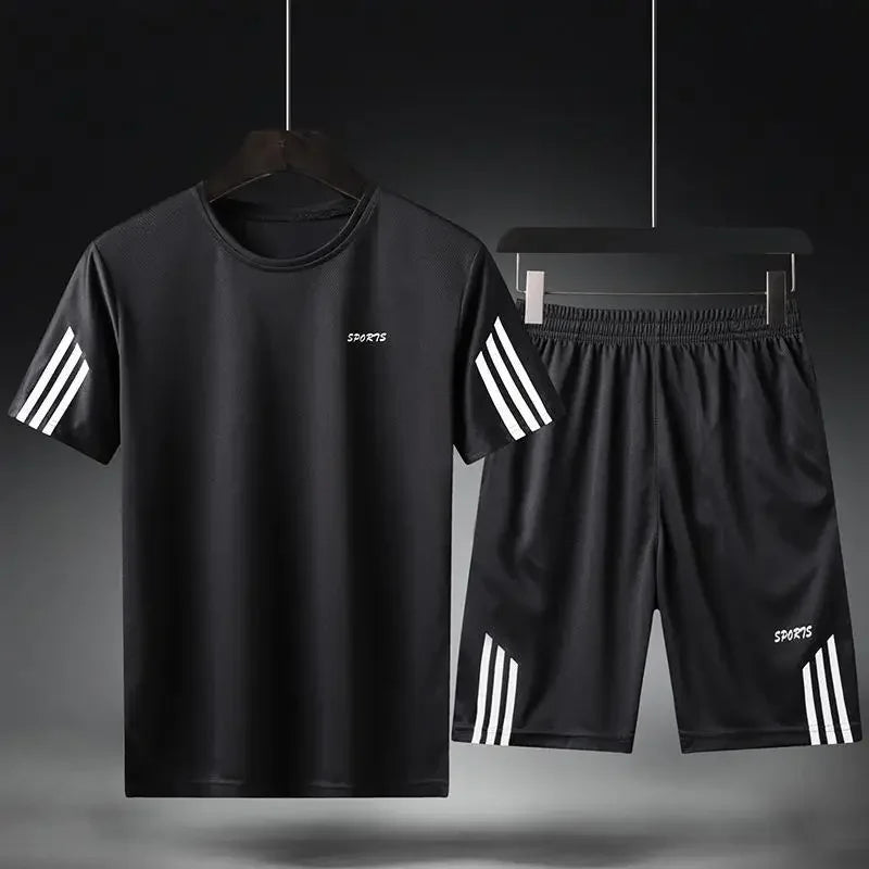 Men's Summer Sports Set β T-Shirt and Shorts