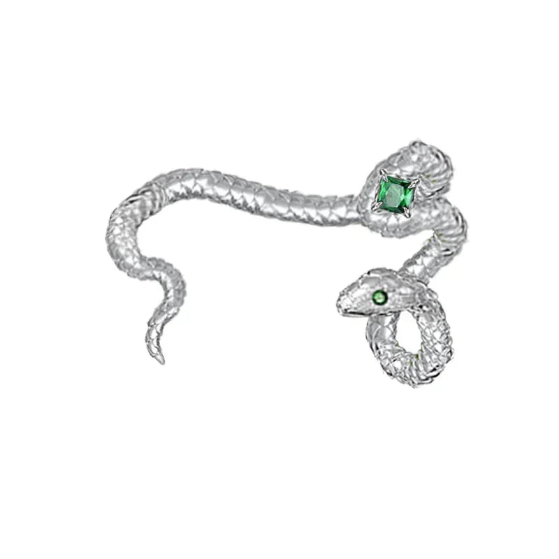Pendiente estilo serpiente con clip para la oreja