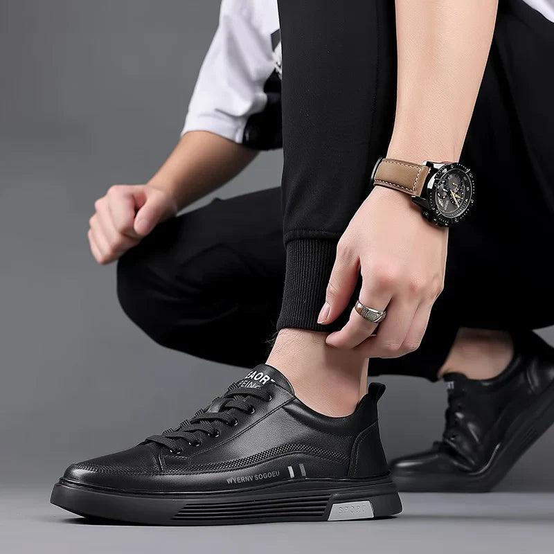 Tênis Casual Sport Flat - Couro Legítimo - Sundian - Sundian