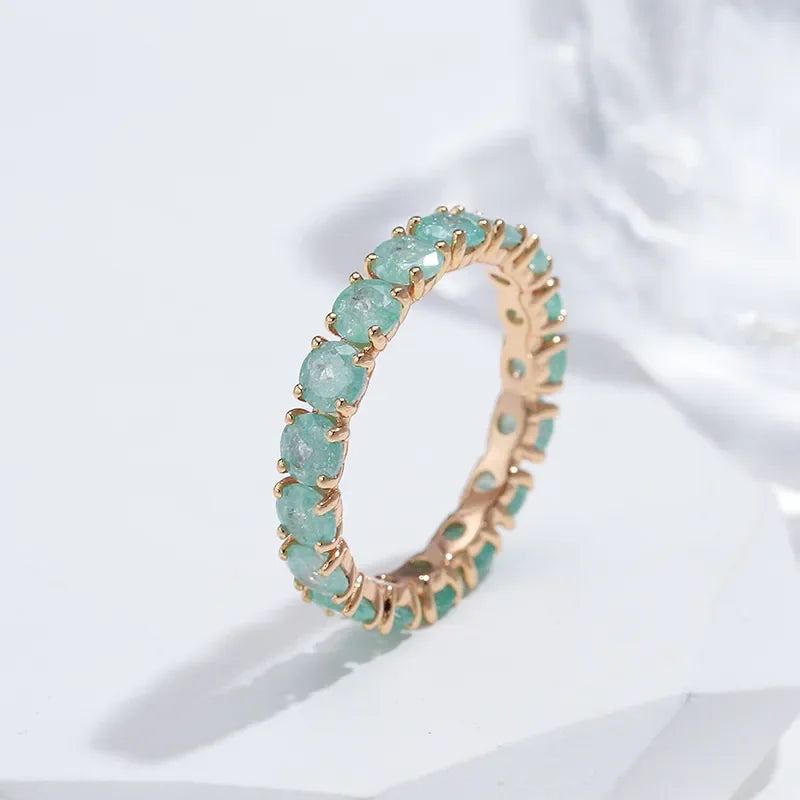 Anel Dourado Cravejado com Cristais de Zircônia – Estilo marcante e confortável - Sundian
