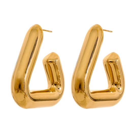 Brinco Triângulo Banhado a Ouro 18k - Sundian - Sundian