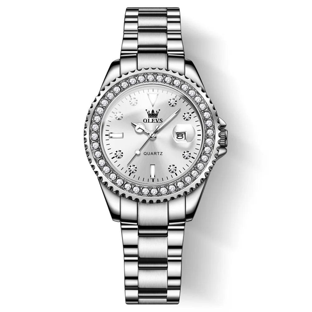 Relógio Feminino Pequeno Cravejado com Brilhantes Zivon - Sundian - Sundian