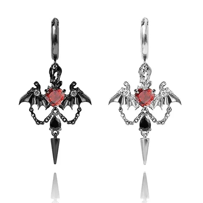 Pair of Bat Wing Earrings
