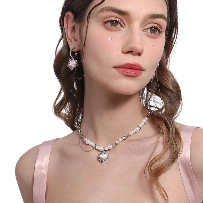 Collar Corazón de Belleza - Cadena de 48 cm