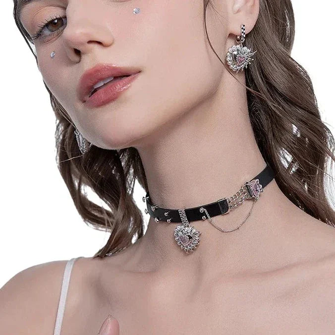 Collar de corazón biónico - Cadena de 40 cm