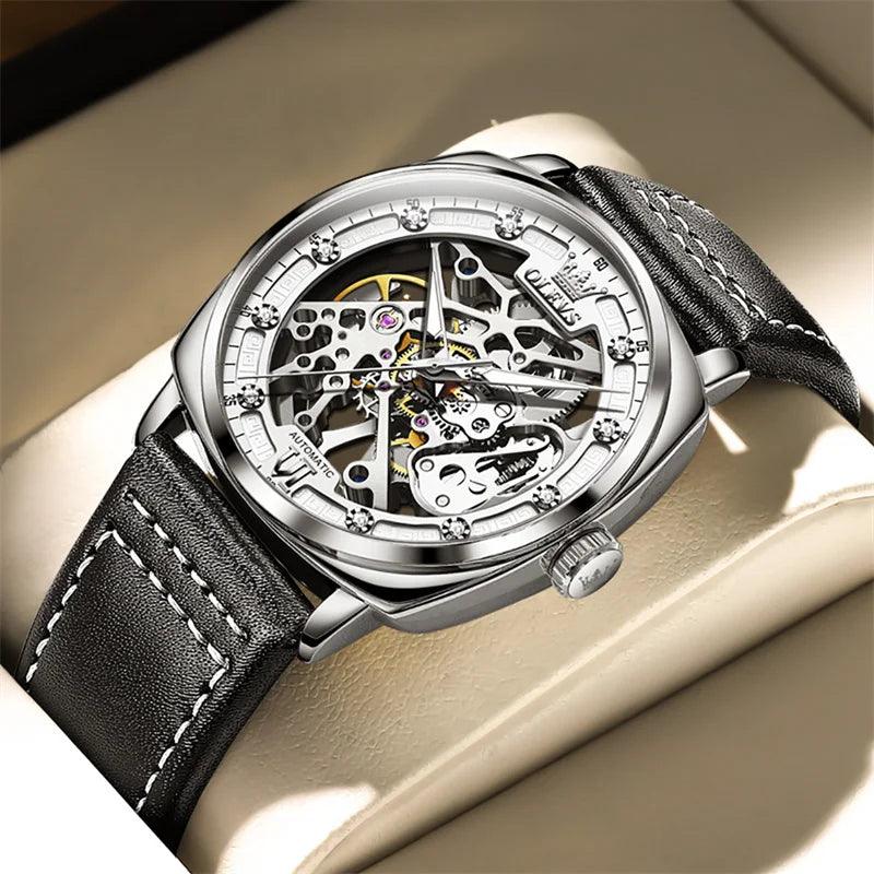 Relógio Masculino Original Automático Esqueleto Valmonte - Sundian - Sundian