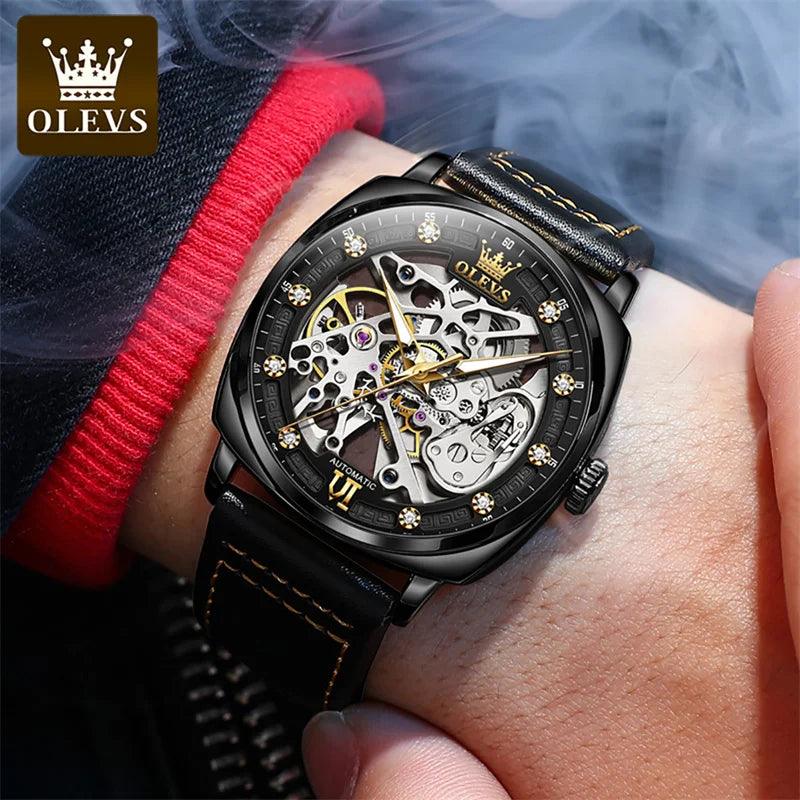 Relógio Masculino Original Automático Esqueleto Valmonte - Sundian - Sundian